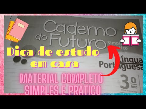 Dica de estudo em casa/Caderno do Futuro  - Vida de Ana Clara