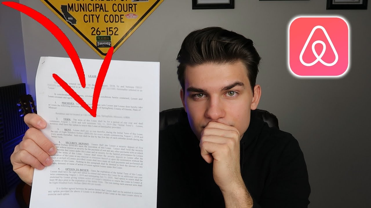 Landlord Written Agreement For My Airbnb Business (2019) YouTube