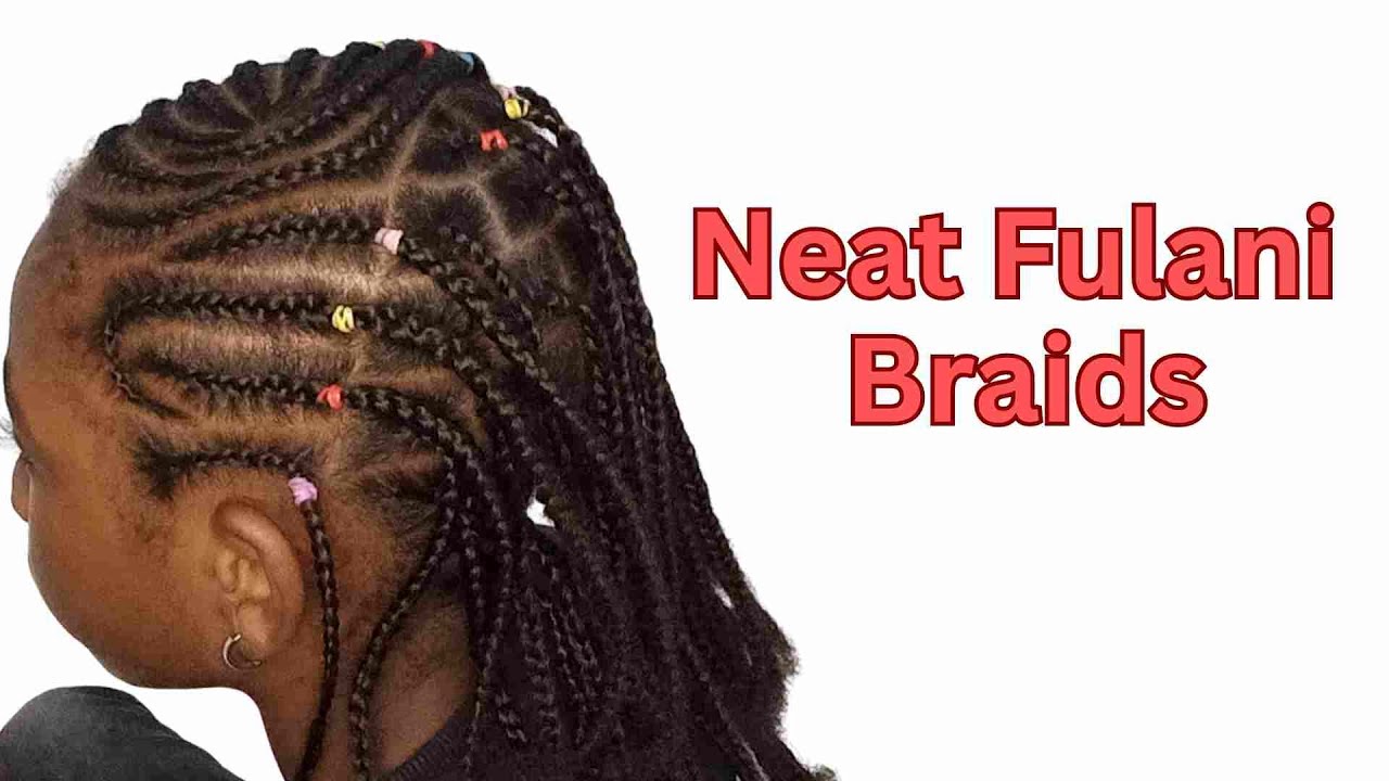 Fulani Braids for Girls | Neat Style Done at Home