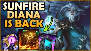 SUNFIRE TANK DIANA IS BACK AND SHE'S UNKILLABLE! - League of Legends Season 14 Gameplay