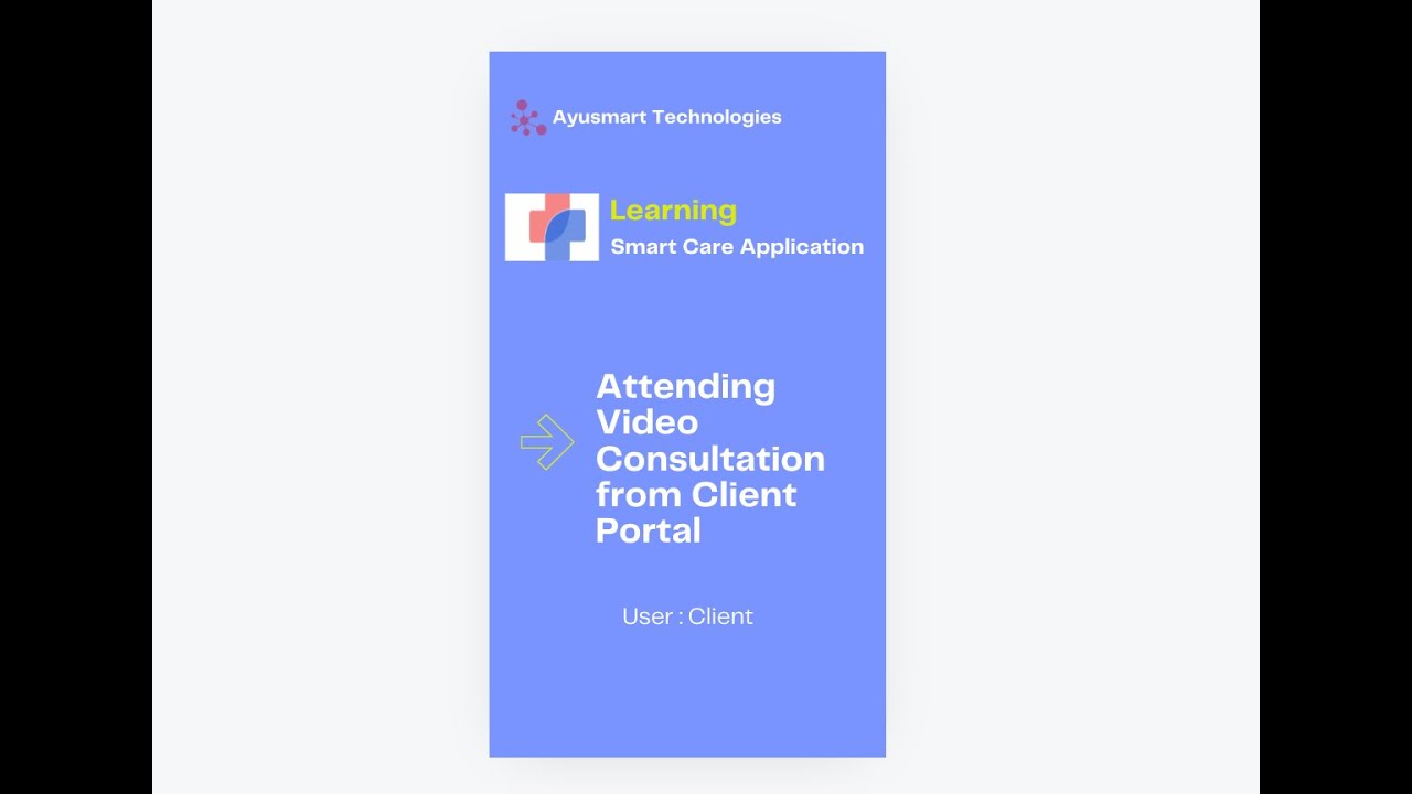 Attend Video Consultation in Client Portal - YouTube