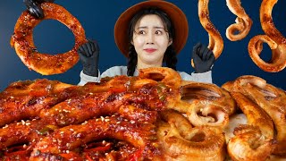 MUKBANG ASMR | Super Power! Grilled + Salted Sea Eel Hagfish Eat Korean Eatingshow Realsound 아라 Ara
