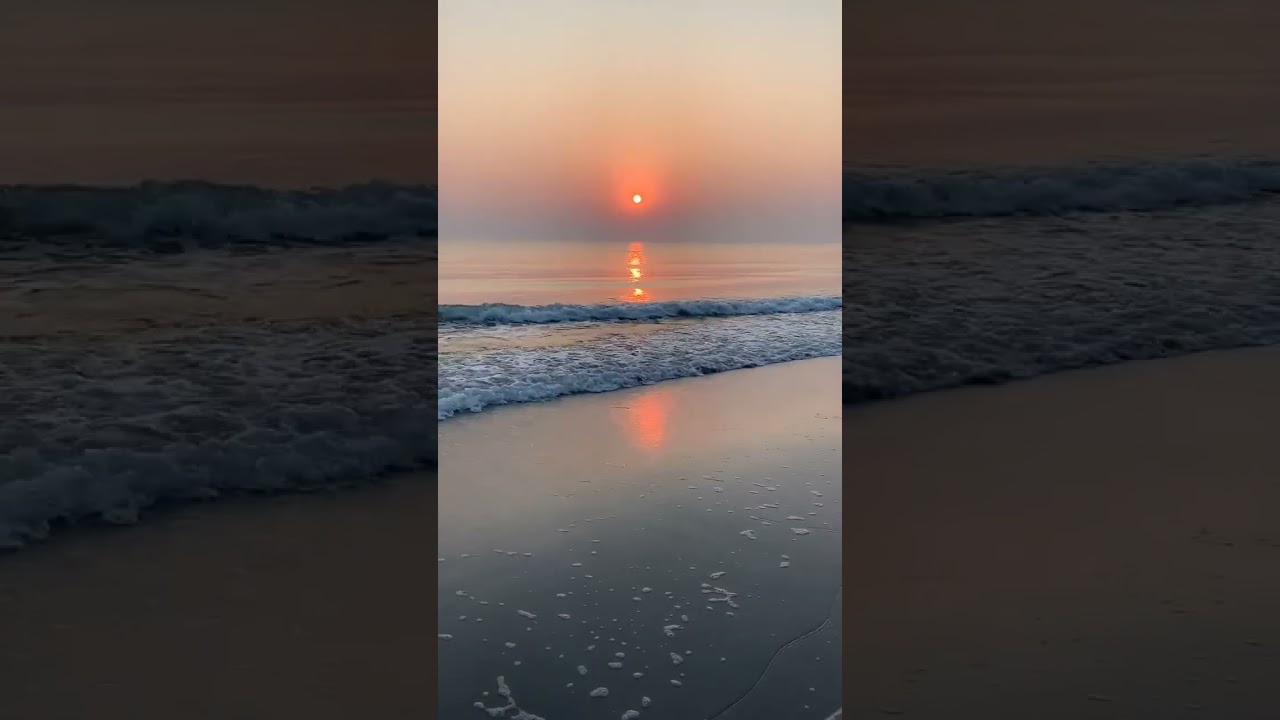 Sea Waves Under Sunset ll. 