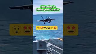 Fa-18 Hornet Landing On Nimitz-Cl Aircraft Carrier