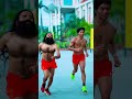 Swami Ramdev Running With Raja Yadav Fitness Bihari Tarzan Rajayadavfitness Patanjalisanyasashram 