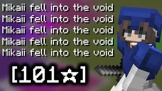 clutching while simultaneously being unable to stay out of the void (bedwars)