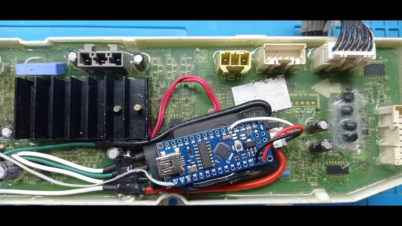 Como Adaptar Modulo BLDC y Arduino en Lavadora Lg Inverter Cuando la Bomba de Desagüe no Funciona