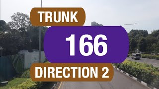SBS Transit Trunk 166 (Direction 2) | Bus Service Route Visual