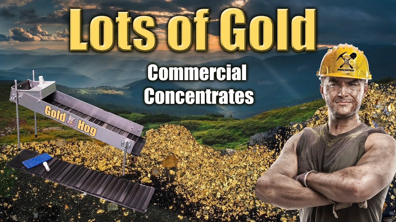 Gold Mining Cleaning Commercial Concentrates YouTube
