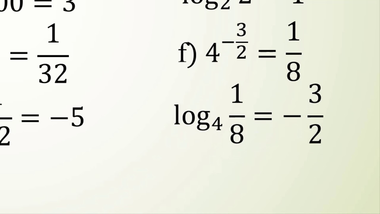 Логарифм 1