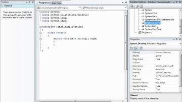 how to add references and Changing console application colors.avi