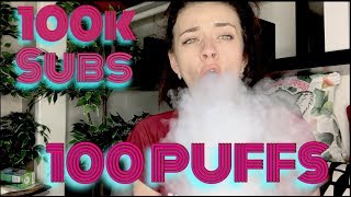 100,000 Subscribers = 100 Puffs