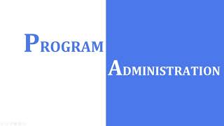 Common Parts of the Program (Government Programs)