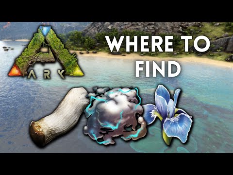Fungal Wood, Rare Flowers and Biotoxin - Where to find on Ark Lost Island.