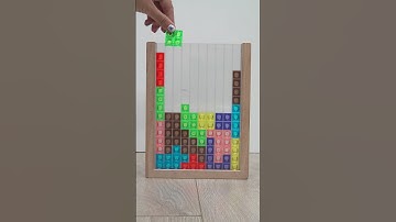 Play Tetris Game Colored Puzzle Blocks #dominogirl #tetris #oddlysatisfying