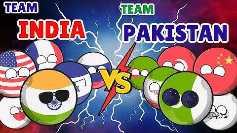 Landen die India steunen 🇮🇳 en landen die Pakistan steunen 🇵🇰 #countryballs #Nutshell