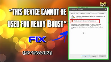ReadyBoost is not enable sysmain | SKL