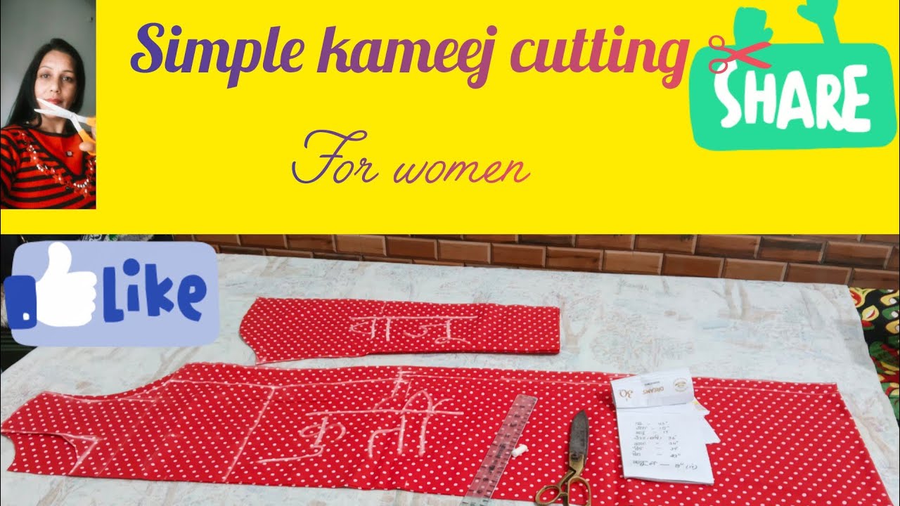 Easy Kurti Cutting Tutorial, Simple Kurti design for Beginners,DIY Kurti Cutting ✂️