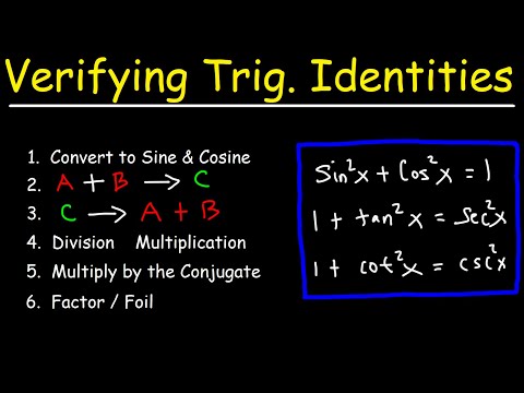 Verifying Trigonometric Identities