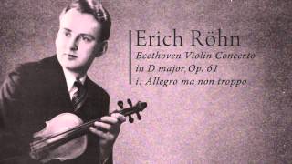 Erich Röhn - Beethoven Violin Concerto, i. Allegro ma non troppo