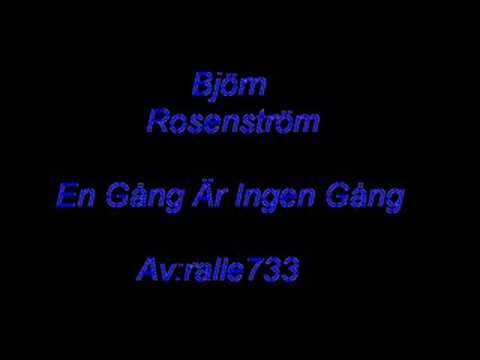 Björn Rosenström - Nu Lägger Du Av Jörgen
