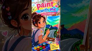 Mini landscape painting 🎨 #shortsviral #ytshorts #shorts #shortvideo