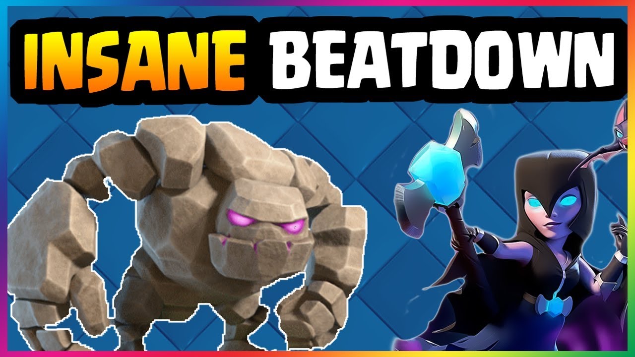 INSANE WIN RATE!!! GOLEM BEATDOWN DECK! Clash Royale YouTube