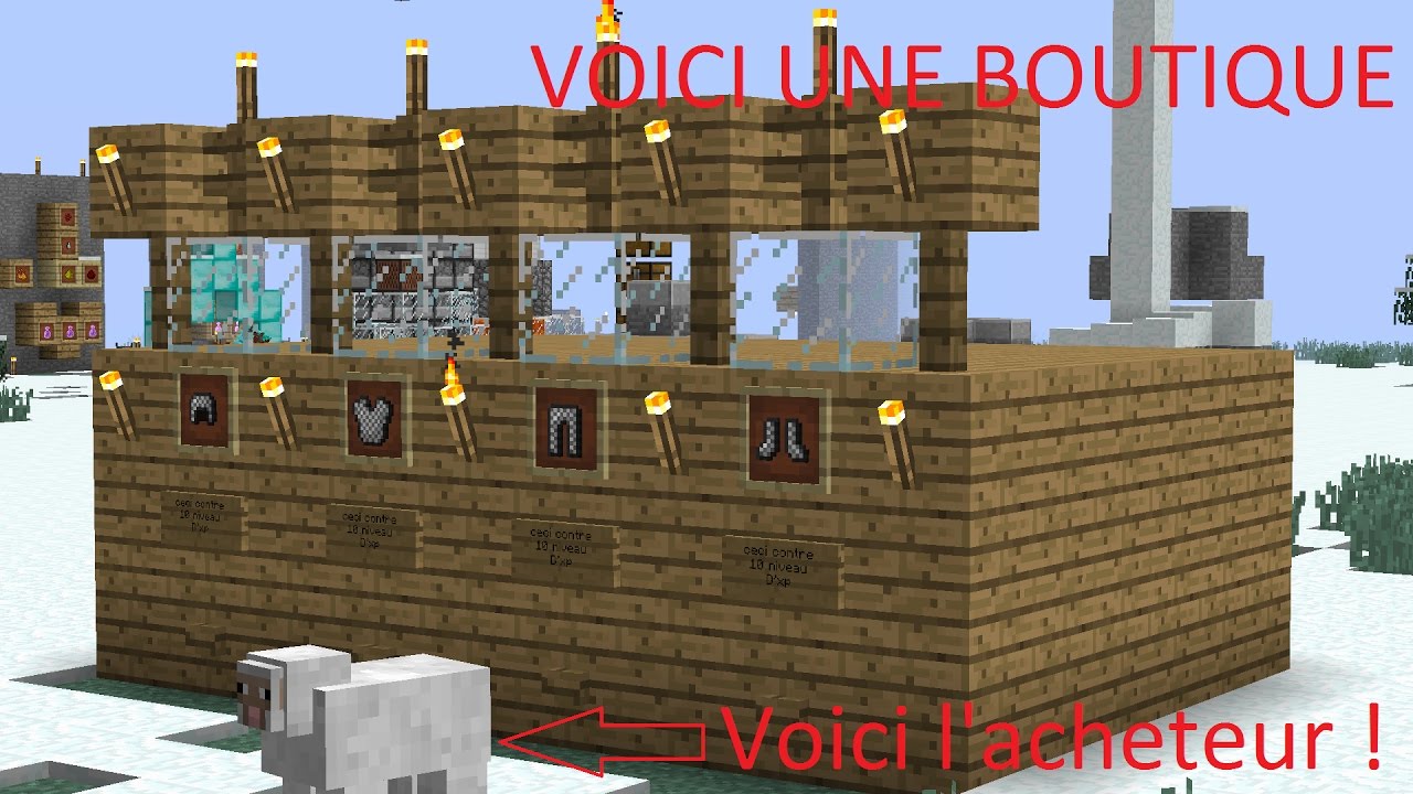 Une boutique dans minecraft. - YouTube