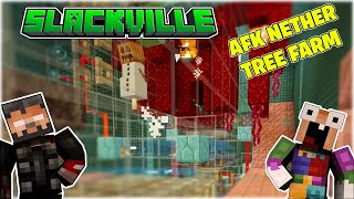 AFK Nether Tree Farm Slackville SMP, Minecraft Bedrock