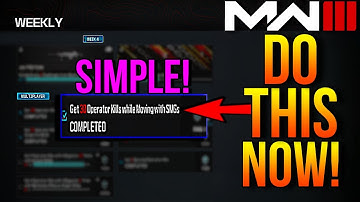 *EASY!* How To Get 20 Kills WHILE MOVING With SMGs in MW3!
