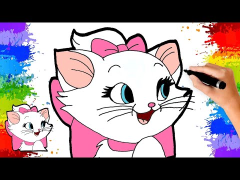 Vídeo novo no canal desenhei a gatinha Marie do filme Aristocratas