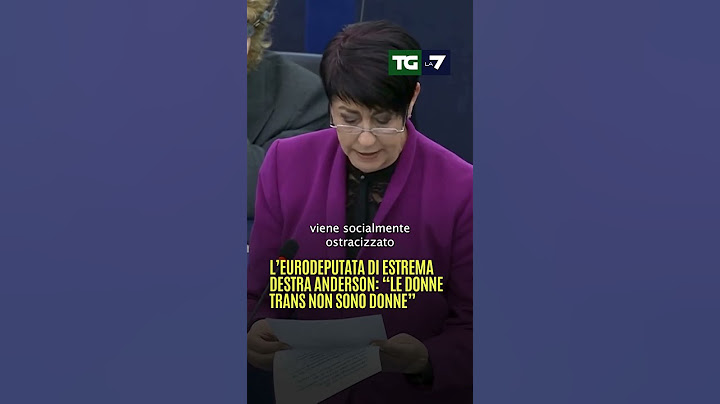 L’eurodeputata di estrema destra #Anderson: “Le donne trans non sono donne”