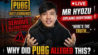 WHY DID PUBG MAKE SUCH SERIOUS ALLEGATIONS AGAINST MR HYOZU ?WHY ANGRY MR HYOZU #MRHYOZU #PUBG #PMNC