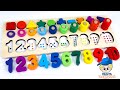 Best Learn Numbers, Counting, Shapes with Activity Puzzle | Preschool Toddler Learning Toy Video