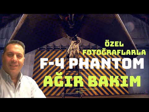 Özel fotoğraflar ile F-4 Phantom II ağır bakım prosedürü.