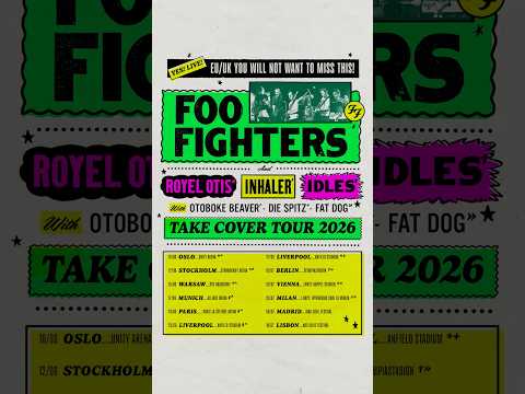 Tickets for all headline shows are on sale TODAY at 10am local time!!! 🤘