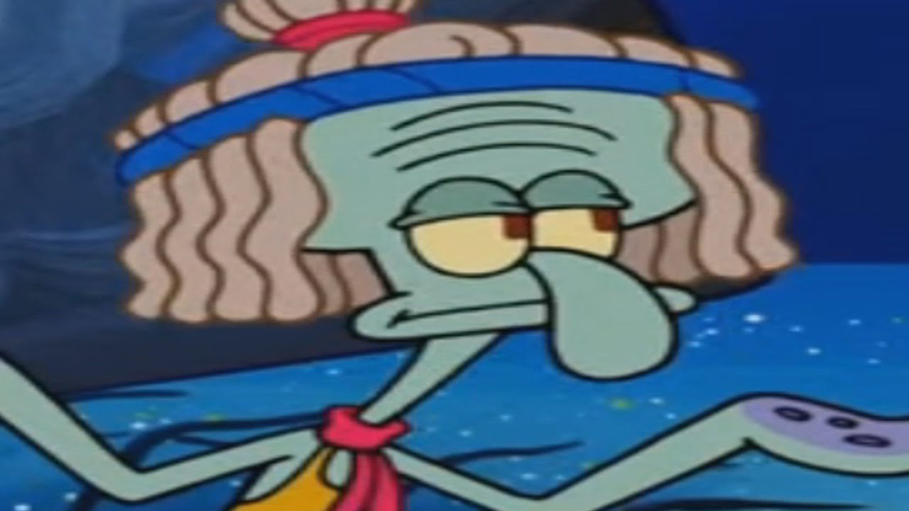 Картина сквидварда бодрый и бойкий