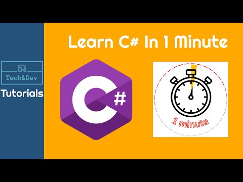 Learn C# Basics In 1 Minute