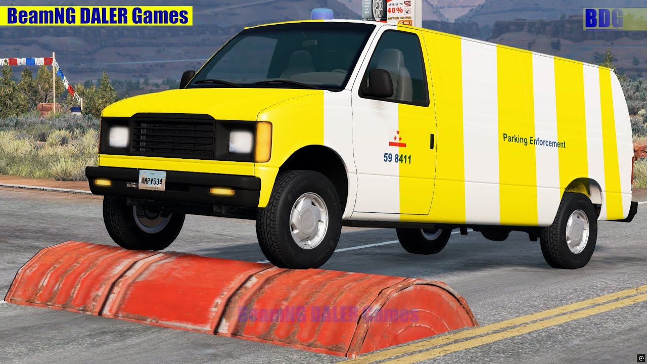 Cars vs Massive Magic Color Speed Bumps – BeamNG.Drive - Beamng DALER Games #861