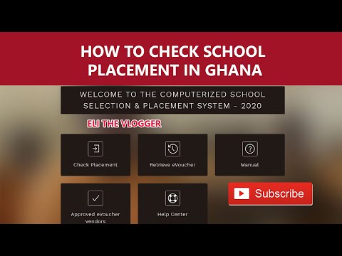 How to Check School Placement in Ghana - 2020 [BECE]  #CSSPS