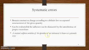 EET203 Measurements and instrumentation Types of errors