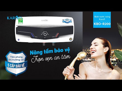 Video Bình nước nóng Karofi KBO-R200: Siêu an toàn với công... - youtube
