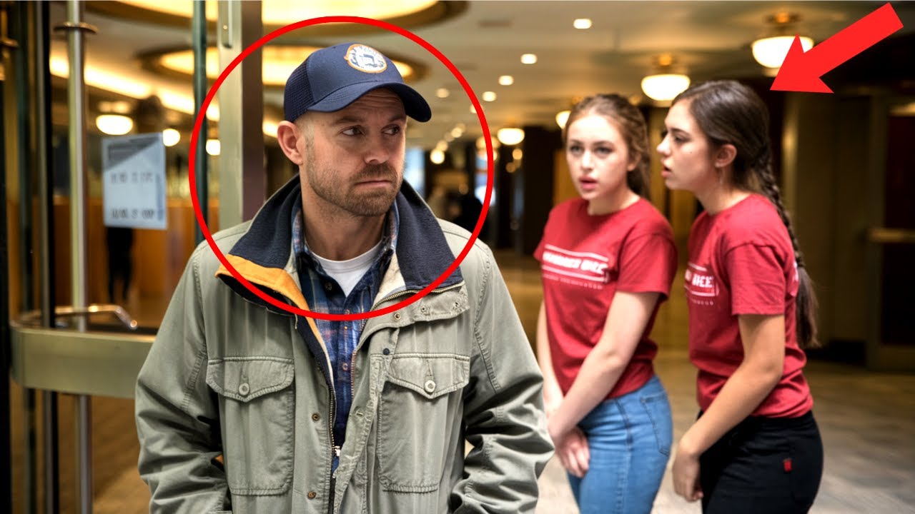 Outline Video Undercover Boss Visits His Own Movie Theatre, Stops Cold When He Hears 2 Girls In The Lobby