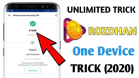 Rozdhan Unlimited Trick !! Rozdhan one Device Unlimited Refer Trick !! Part 2