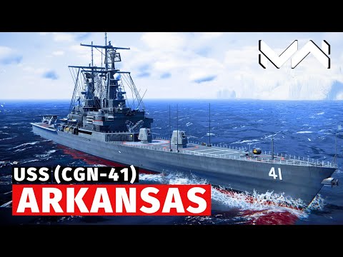 Видео: MODERN WARSHIPS | ОБЗОР | USS ARKANSAS (CGN-41)