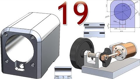 19-Project 42| Horizontal Wobbler Steam Kit | SolidWorks Tutorial: cylinder with threaded holes M3.5