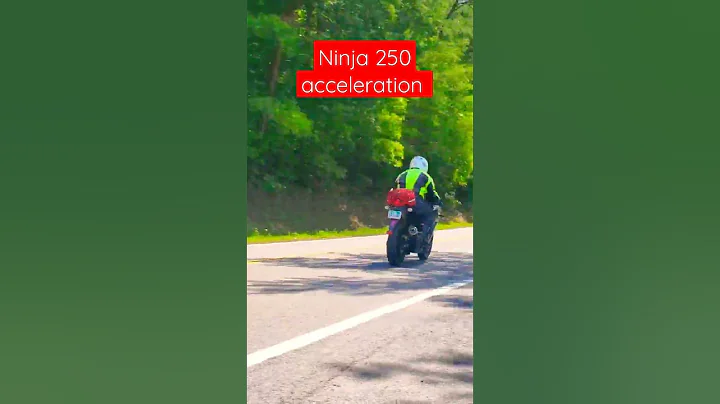 Final gen Kawasaki Ninja 250R EX250 full throttle acceleration 1/8 mile 0-60 with stock bike