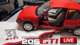 Build the Peugeot 205 1.9 GTI LIVE - Parts 77,78,79 and 80 - Attaching the Rear Hatch Door and Inner