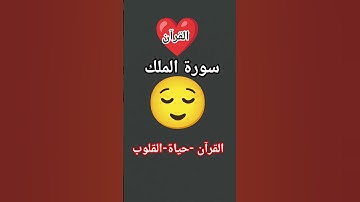 سورة الملك #اكسبلور #المصحف #لايك #قرآن #راحة_نفسية #دويتو
