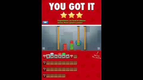 Cargo-bot colour sort. WALKTHROUGH *3 star solution*